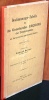 Bestimmungs-Tabelle für die Unterfamilie : Erodini der Tenebrinoidae aus Europa und den angrenzenden Ländern, heft 71.. Reitter, Edmund