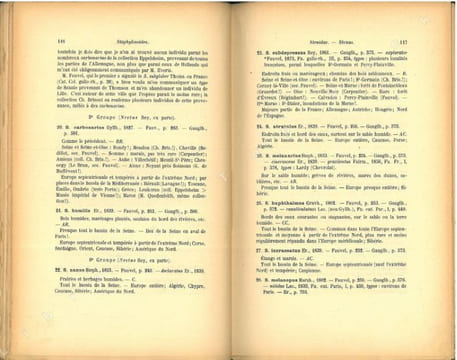 Faune des coléoptères du bassin de la Seine. Tome II. Staphylinoidea.. Sainte-Claire Deville, J. [L. Bedel]