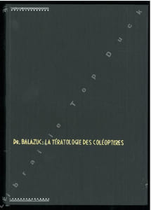 La tératologie des coléoptères et expériences de transplantation sur Tenebrio molitor L..