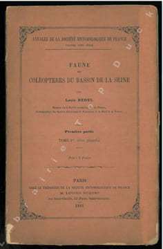 Faune des coléoptères du bassin de la Seine. Tome I. Carnivora, Palpicornia.. Bedel, Louis