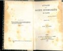 Annales de la Société Entomologique de France + bulletin. 5° série. Tome 3.. Annales de la Société Entomologique de France