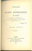 Annales de la Société Entomologique de France. Vol. LXIX.. Annales de la Société Entomologique de France