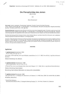 Die Pterophoridae des Yemen.