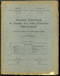 Résultats scientifiques du voyage aux Indes orientales Néerlandaises. Lepidoptera. 2 volumes.