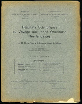 Résultats scientifiques du voyage aux Indes orientales Néerlandaises. Lepidoptera. 2 volumes.. Ball, F.J. et al.