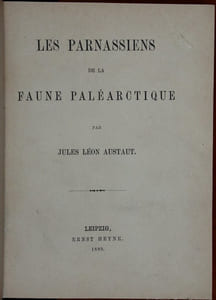 Les Parnassiens de la faune paléarctique.