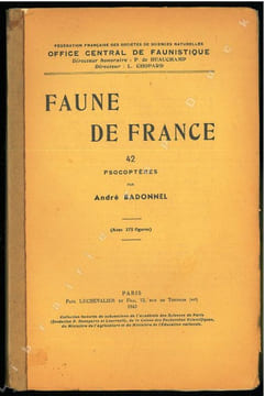 Faune de France. 42. Psocoptères.. Badonnel, A.