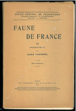 Faune de France. 42. Psocoptères.. Badonnel, A.