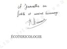 Ecotoxicologie.. Ramade, François