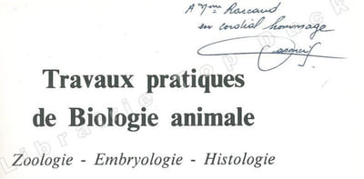 Travaux pratiques de biologie animale.