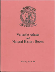 Valuable atlases and natural history books, wednesday, may 3, 1978.