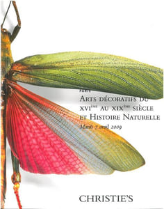 Arts décoratifs du XVI° au XIX° siècle et histoire naturelle.