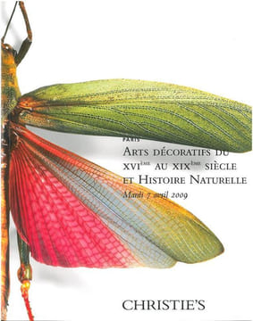 Arts décoratifs du XVI° au XIX° siècle et histoire naturelle.. Anonyme,