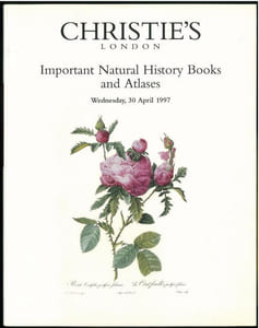 Important natural history books and atlases.