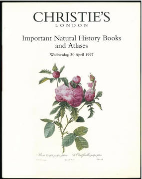 Important natural history books and atlases.. Anonymous [Christie’s],