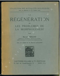 La régénération et les problèmes de la morphogenèse.