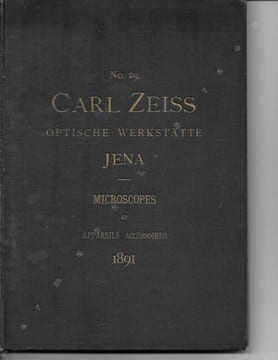 Carl Zeiss Optische Werkstaette, Jena. Microscopes et Appareils accessoires. (No. 29).. Zeiss, Carl