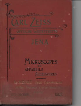Carl Zeiss Optische Werkstaette, Jena. Microscopes et Appareils auxilliaires. (32me Edition).. Zeiss, Carl