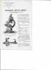Collection of six (6) advertisement/instruction pamphlets: Microscopes de recherches binoculaires, droits et inclinés monoculaires / Lampes ...