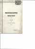 Microscopes Nachet. Extrait du Catalogue Général. Notice 1.121.. Nachet