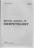 British Journal of Herpetology, vol. 6, n° 8 à 12.. British Journal of Herpetology,
