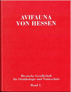 Avifauna von Hessen, band I.