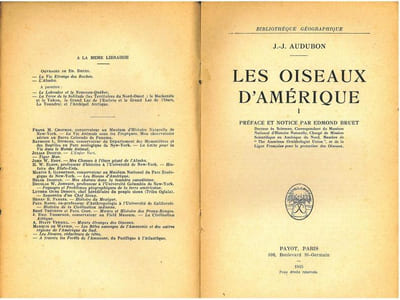 Les oiseaux d'Amérique. 2 volumes.
