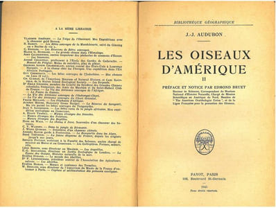 Les oiseaux d'Amérique. 2 volumes.