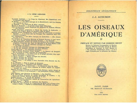 Les oiseaux d'Amérique. 2 volumes.. Audubon, Jean-Jacques