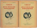 L'Oiseau et la Revue Française d'Ornithologie. Vol. XXIV : n° 1 à 4.. L'Oiseau et la Revue Française d'Ornithologie,