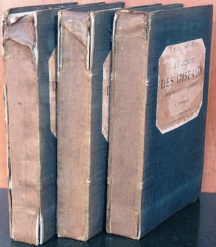 L'esprit des bêtes. Le monde des oiseaux. Ornithologie passionnelle. 3 volumes.. Toussenel, Alphonse