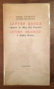 Lettre rouge. Lettre orangée.