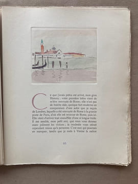 Séjour à Venise. Quatre lettres familières du Président de Brosses.. BROSSES (de), Président.