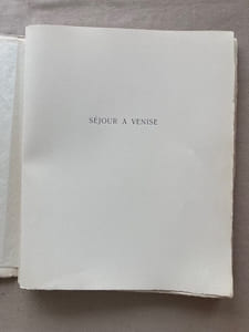 Séjour à Venise. Quatre lettres familières du Président de Brosses.