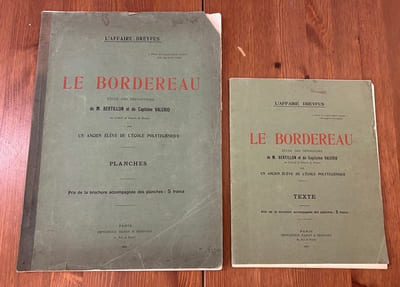 Le Bordereau. Etude des dépositions de M. Bertillon et du capitaine Valerio au conseil de guerre de Rennes par un ancien élève de l'Ecole polytechnique.