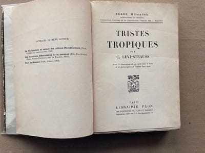 Tristes tropiques.