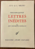 Soixante-quinze lettres in&eacute;dites et sept documents originaux.. LUBICZ MILOSZ (de), Oskar Vladislav.