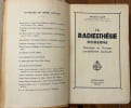 La Radiesth&eacute;sie moderne th&eacute;otique et pratique compl&egrave;tement expliqu&eacute;e. . LUZY, Antoine.