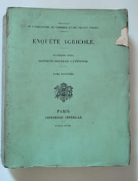 Enquête agricole. Quatrième série. Documents recueillis à l’étranger. Tome deuxième.