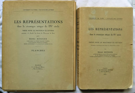 Les Représentations dans la céramique attique du IVe siècle.. METZGER (Henri)