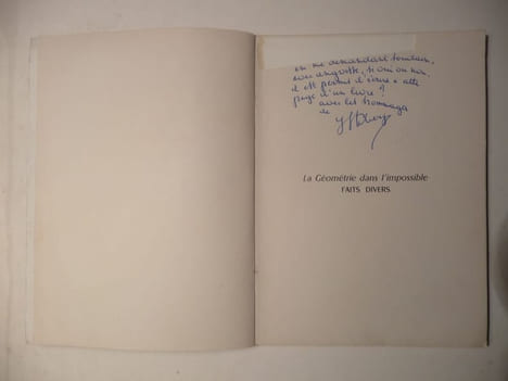 La géométrie dans l'impossible.. STERNBERG (Jacques)