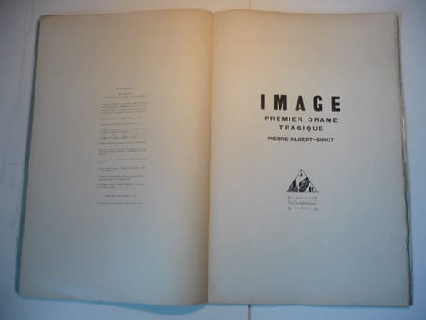 Image. Premier drame tragique.. ALBERT-BIROT (Pierre)