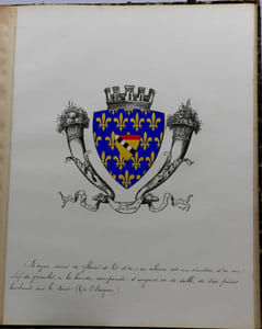 Armorial général des anciennes provinces et villes de France, y compris Alsace et Lorraine - AUBE, Publication manuscrite de l'agence de numismatique. Paris, Agence numismatique [XIXe s.]