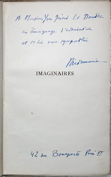 Imaginaires. Poèmes.. DUMAINE (Philippe)
