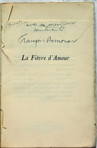 La Fièvre d'Amour. Dialogue en prose, coupé de trois repos pour les interprètes et le public.