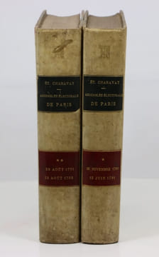 Assemblée électorale de Paris. 18 novembre 1790 - 15 juin 1791. 26 Aout 1791 - 12 Aout 1792.. CHARAVAY (Etienne)