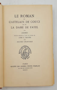 Le Roman du Castelain de Couci et de la Dame de Fayel.