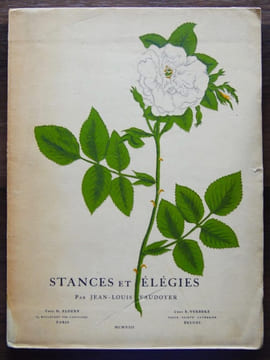 STANCES ET ELEGIES. VAUDOYER (Jean-Louis)