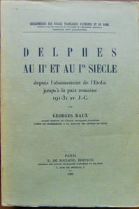 DELPHES AU IIE ET AU IER SIÈCLE DEPUIS L'ABAISSEMENT DE L'ETOLIE JUSQU'À LA PAIX ROMAINE, 191-31 AV. J.-C. (Thèse)
