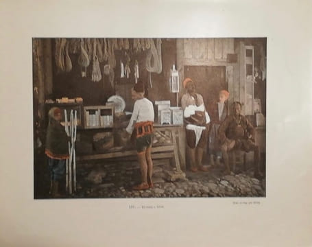 AUTOUR DU MONDE. Aquarelles , souvenirs de voyages , tirage en photochromie. ALBUM N°2. Turquie, Tonkin, Indes, Suisse, Birmanie.. undefined